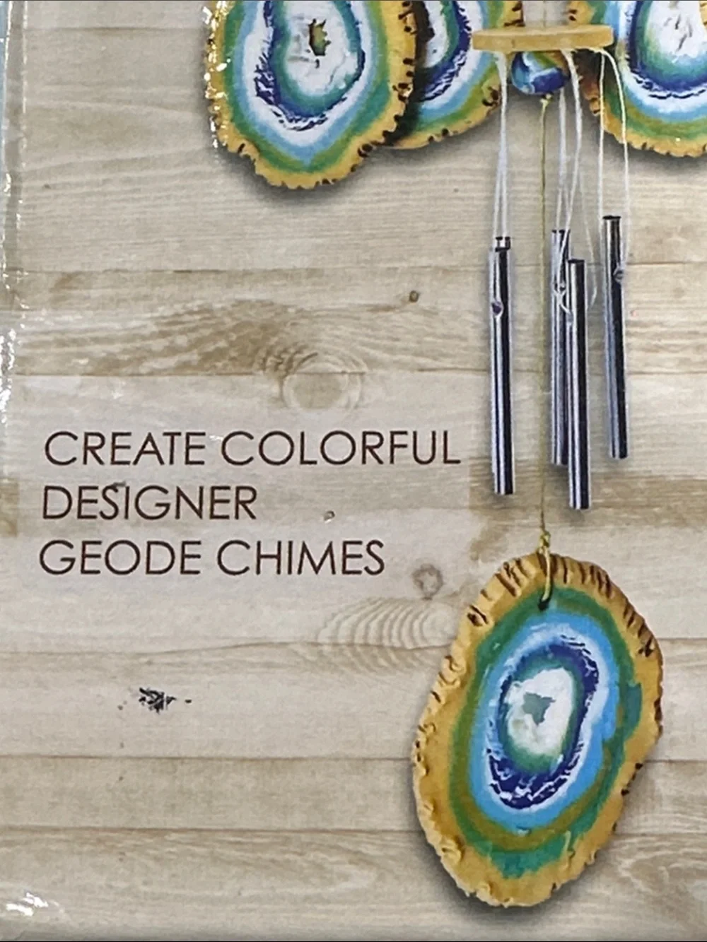 Hapi Nest DIY Clay Geode Wind Chimes craft Kit New set kids adult hands activity